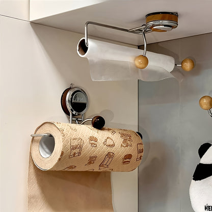 Sticky Mount Paper Towel Holder Stainless Steel