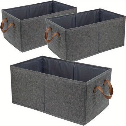 Stylish Collapsible Storage Basket Set of 3
