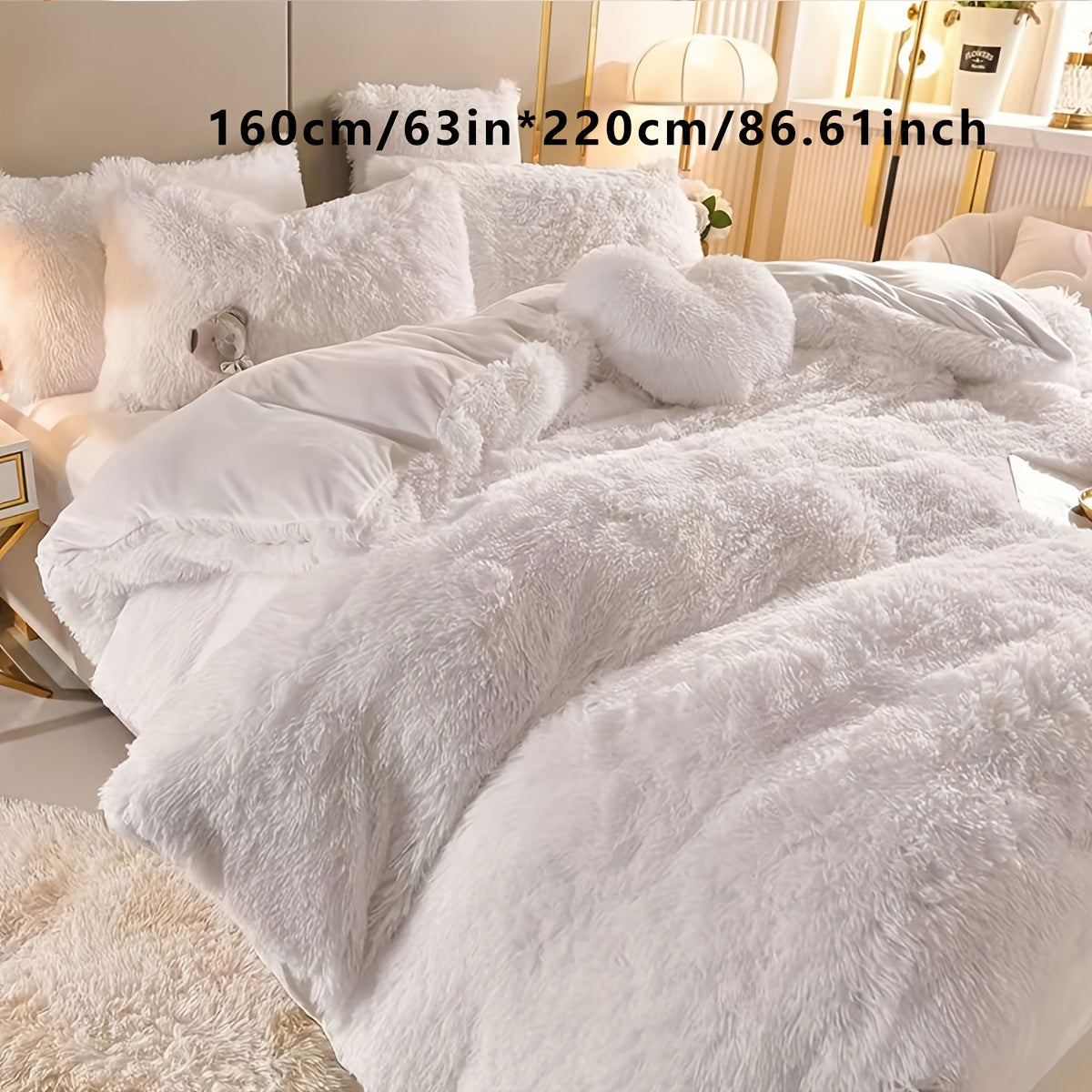Soft Plush Duvet Cover Set for Cozy Bedding