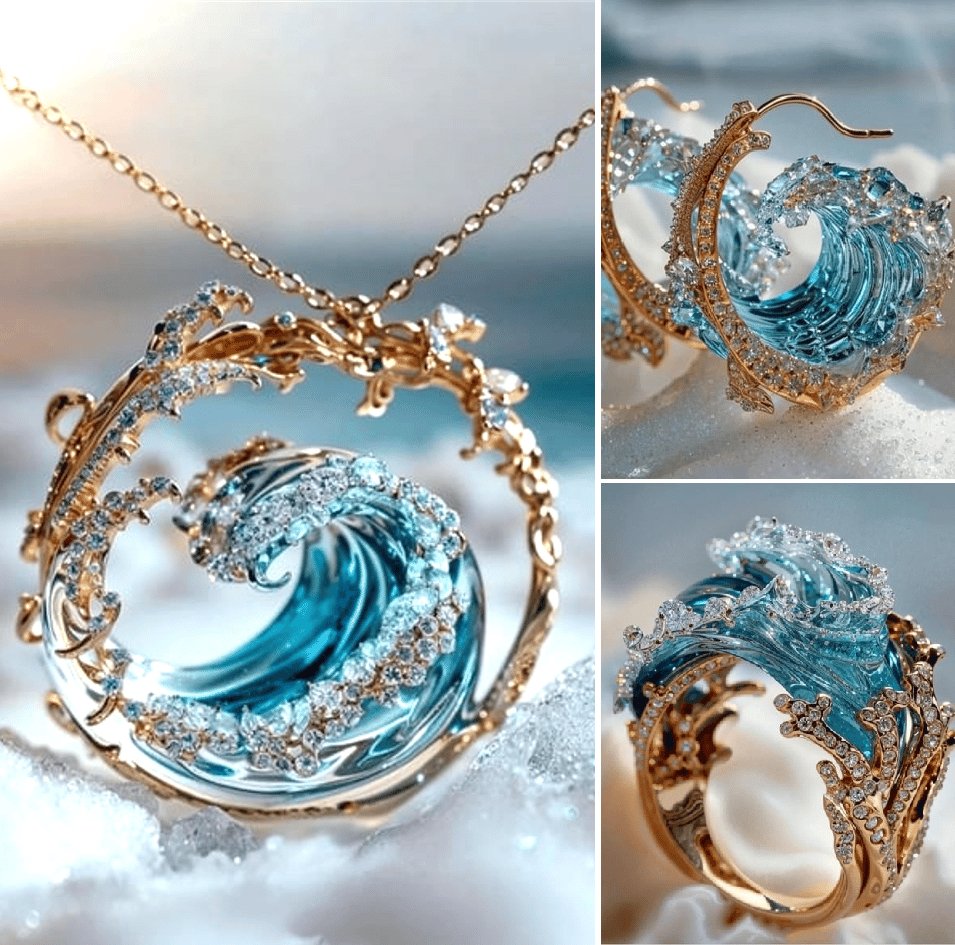 Classic Nautical Gold Silver Necklace