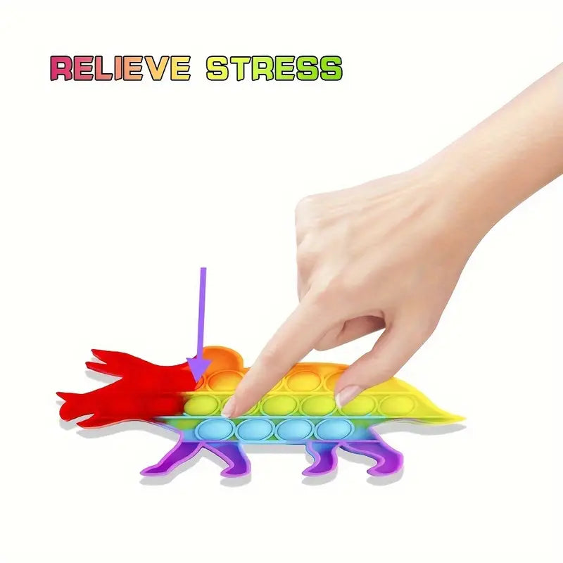 Colorful Dinosaur Fidget Toy For Kids Stress Relief