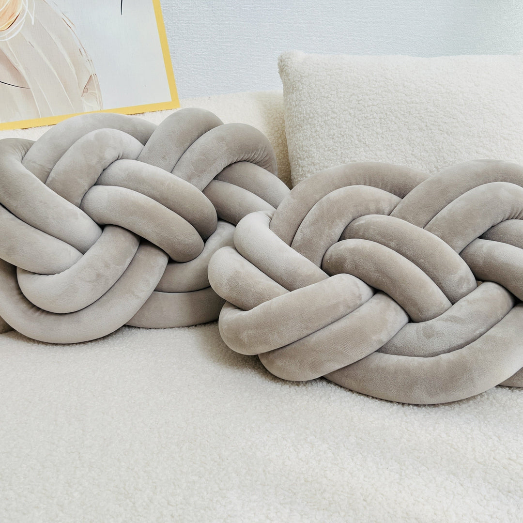 Soft Plush Pillow Set with 2 Decorative Cushions