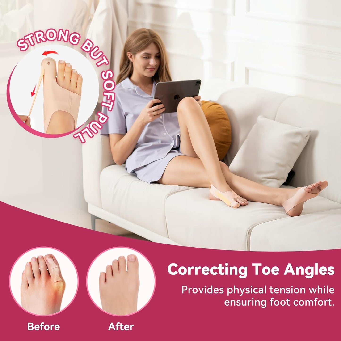 Orthopedic Shoe Insoles for Hallux Valgus Pain Relief - Befez