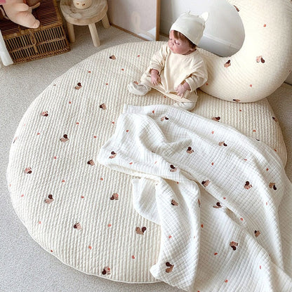 Cute Bear Design Baby Playmat