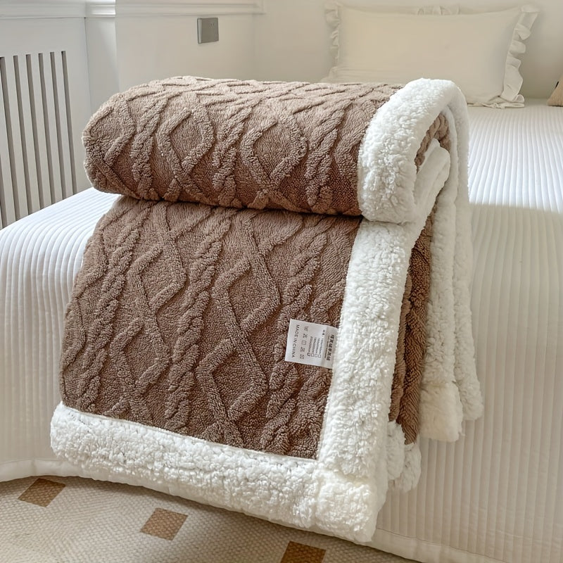 Cozy Double Sided Fleece Throw Blanket