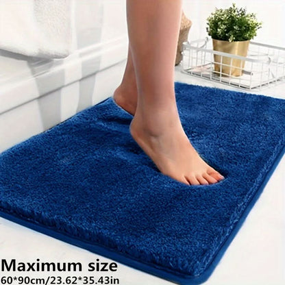 Plush Bathroom Mat with Extra Grip and Absorbency