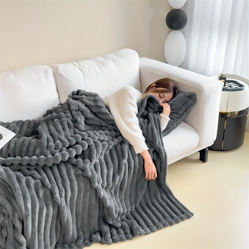 Plush Faux Fur Soft Blanket for Cozy Warmth
