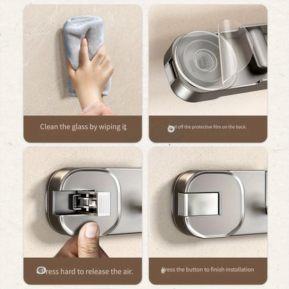 Easy Install Wall Hook Panel 5 Hook Storage Rack