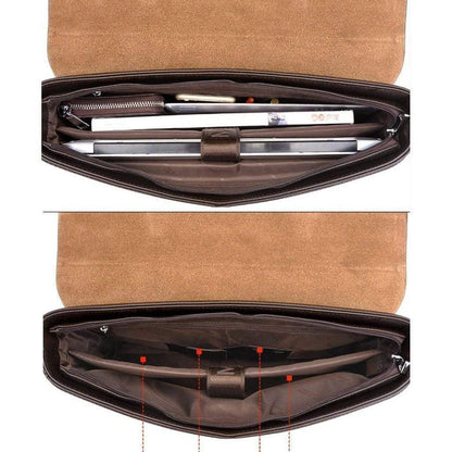 Professional Executive Mens Leather Laptop Bag