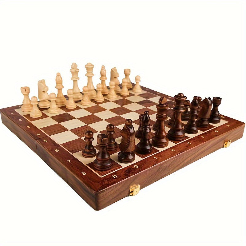 Traditional Wood Chess Board Set for Home and Travel - Befez