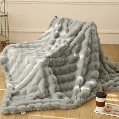 Cozy Rabbit Plush Throw Blanket - Soft and Durable