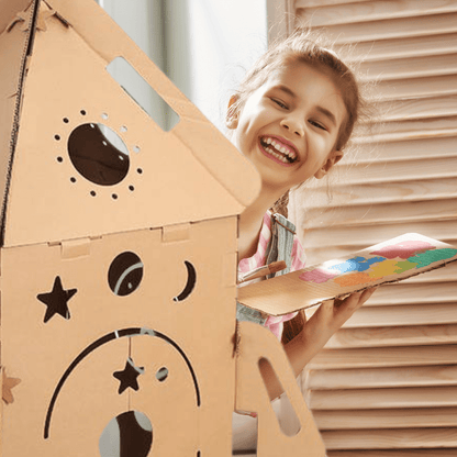 Educational Cardboard Building Kit - DIY Play Figures Set