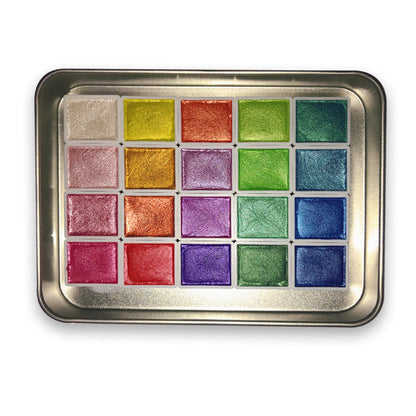 Vibrant 20 Color Watercolor Art Set