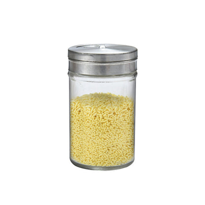 Clear Glass Spice Container Set