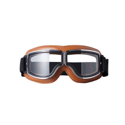 Classic Biker Goggles with Swap Lenses and Cushioning