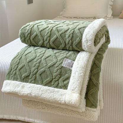 Cozy Double Sided Fleece Throw Blanket