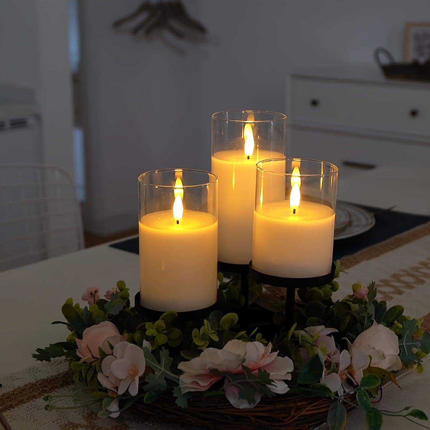 Bright LED Candle Set with Remote Control