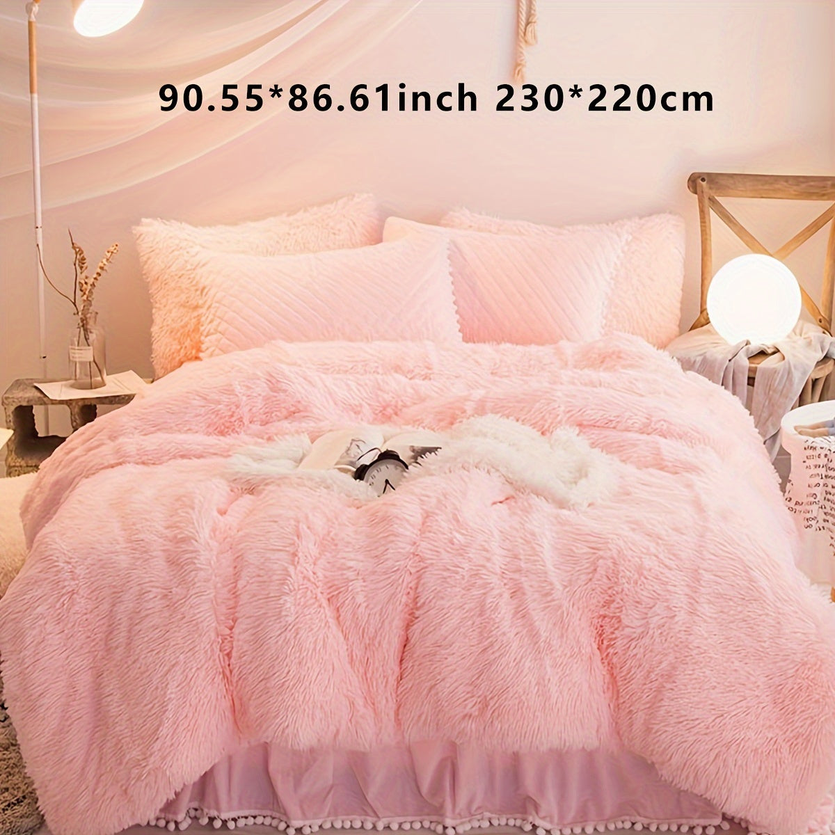 Soft Plush Duvet Cover Set for Cozy Bedding