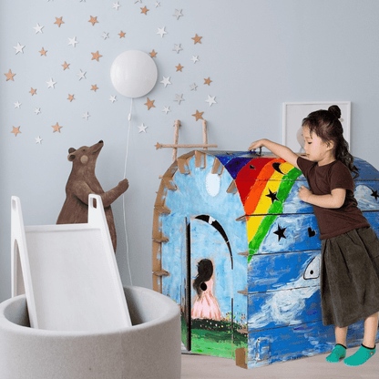 Educational Cardboard Building Kit - DIY Play Figures Set