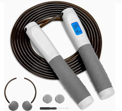 Smart Jump Rope with Calorie Tracker and Fitness Timer