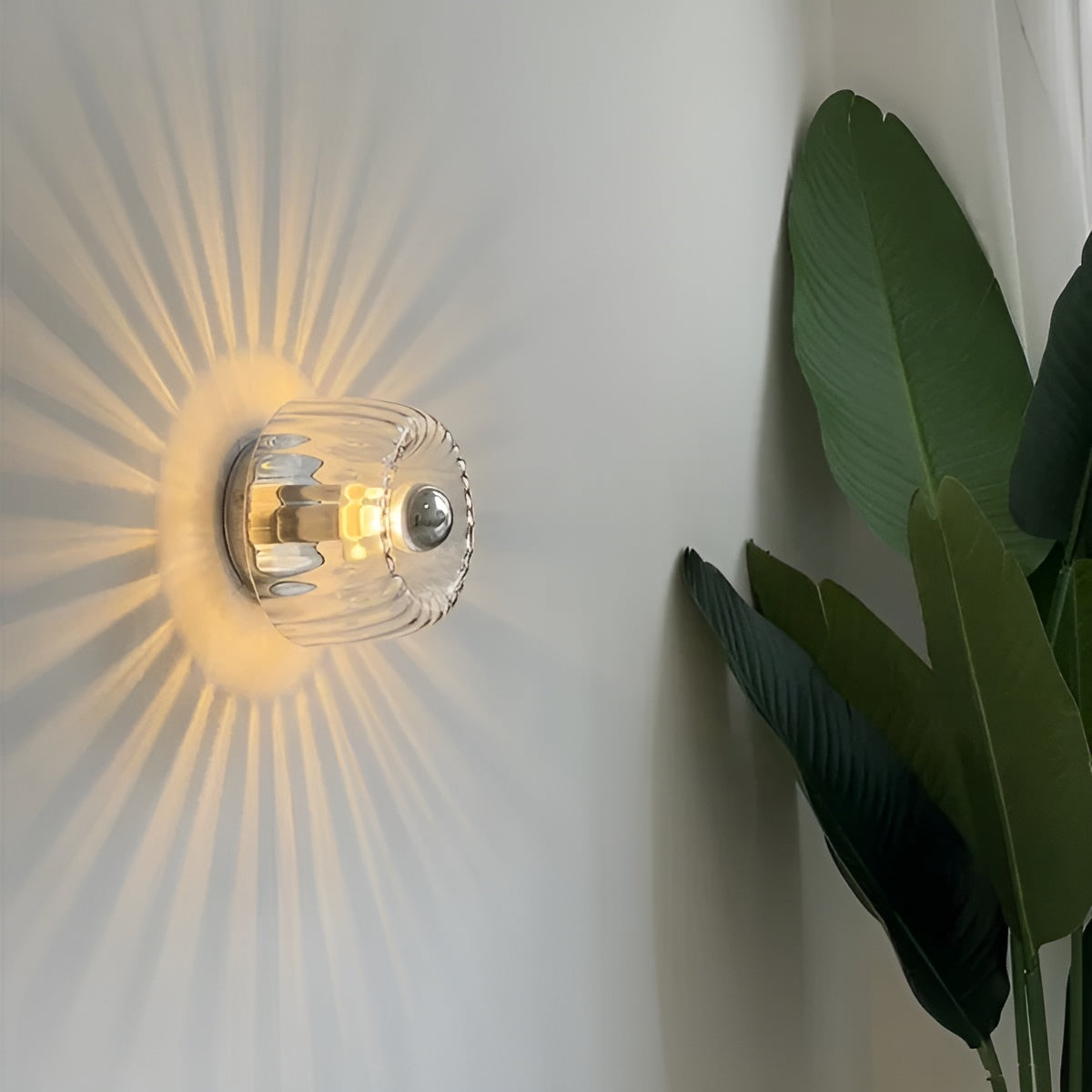 Simple Glass Wall Lamp with Modern Style