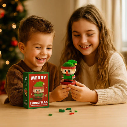 Colorful Kids Christmas Figurine Building Blocks Set