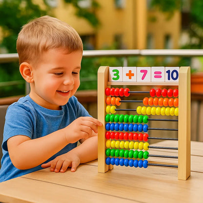 Wooden Math Counting Board for Kids Learning