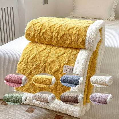 Cozy Double Sided Fleece Throw Blanket