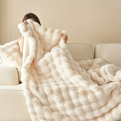 Cozy Rabbit Plush Throw Blanket - Soft and Durable