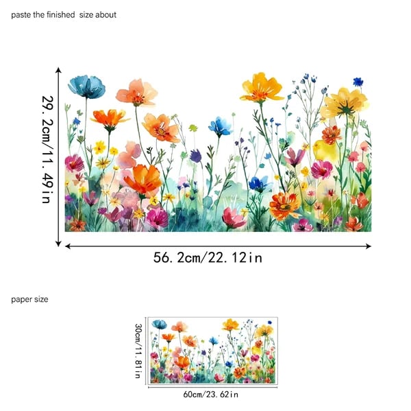 Vibrant Flower Window Decal Sticker