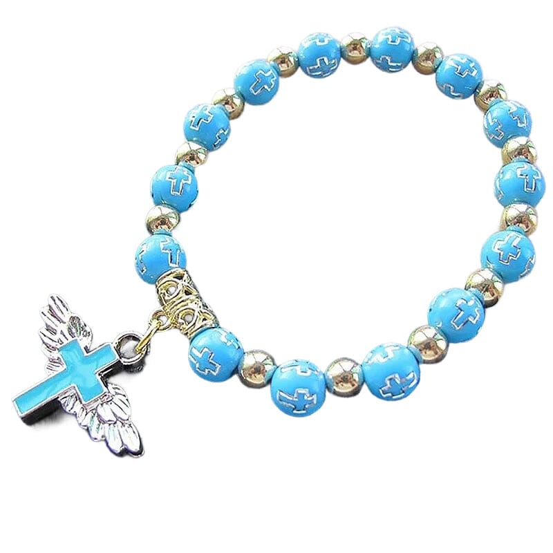 Delicate Wing Shaped Cross Necklace