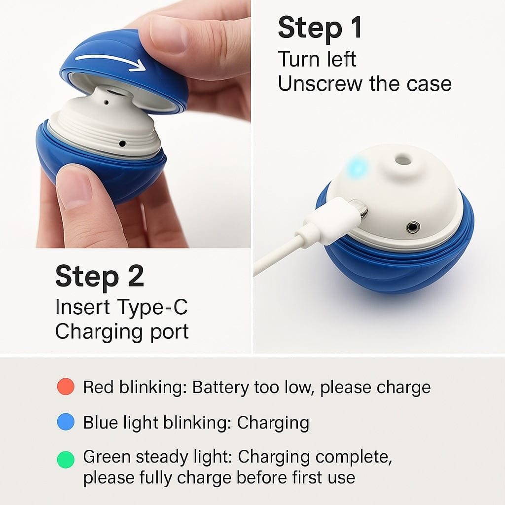 Befez | Electronic Pet Ball - Automatic Rolling Toy