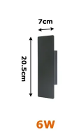 Weatherproof LED Wall Light - Outdoor Strip IP65