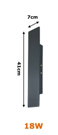 Weatherproof LED Wall Light - Outdoor Strip IP65