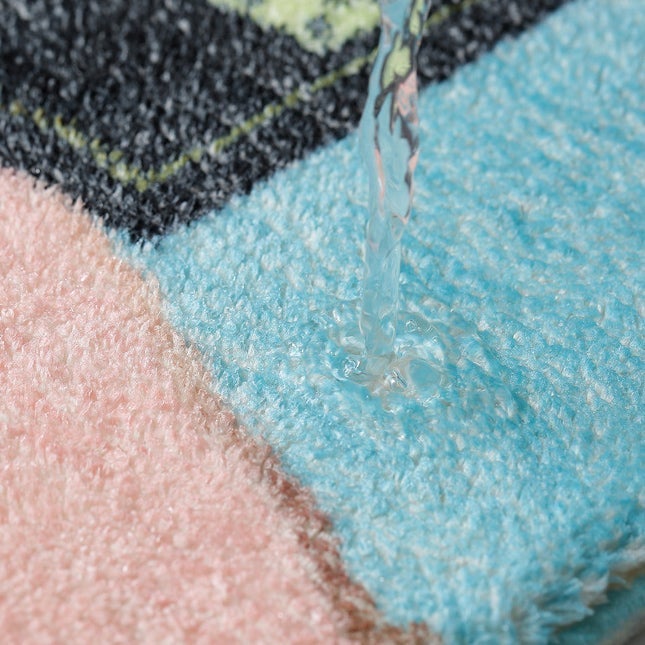 Vibrant Marble Bathroom Mat