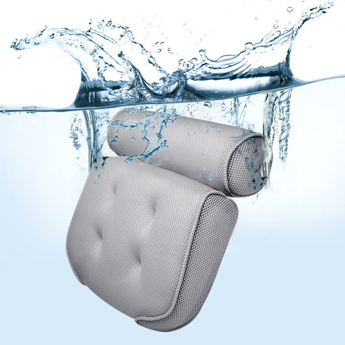 Soft Plush Bath Pillow for Spa Relaxation