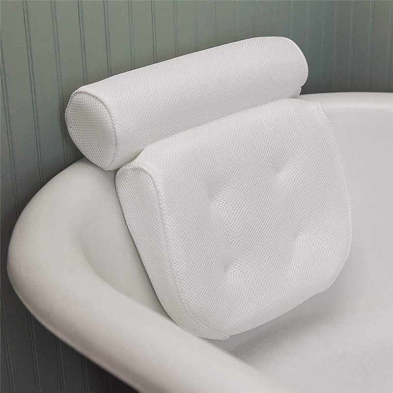 Soft Plush Bath Pillow for Spa Relaxation