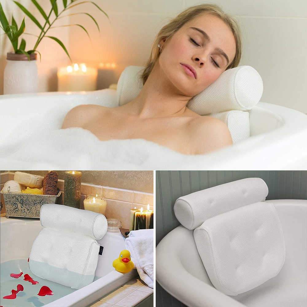 Soft Plush Bath Pillow for Spa Relaxation