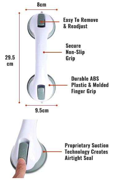 Sturdy Bathroom Safety Grab Bar