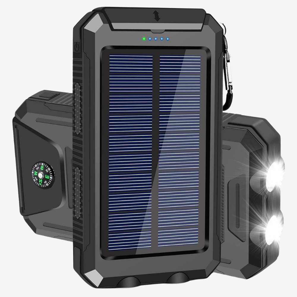 Durable Solar Powered 10,000mAh Waterproof Battery Pack - Befez