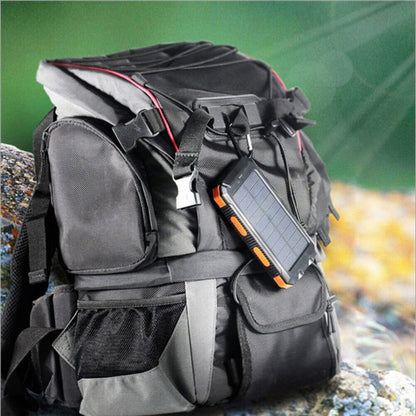 Durable Solar Powered 10,000mAh Waterproof Battery Pack
