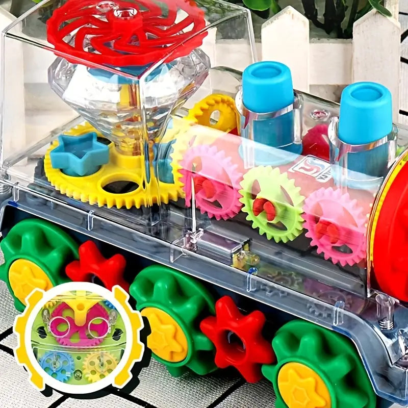 Colorful Musical Train Lamp Toy