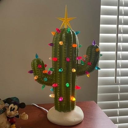 Colorful Artificial Cactus Table Lamp
