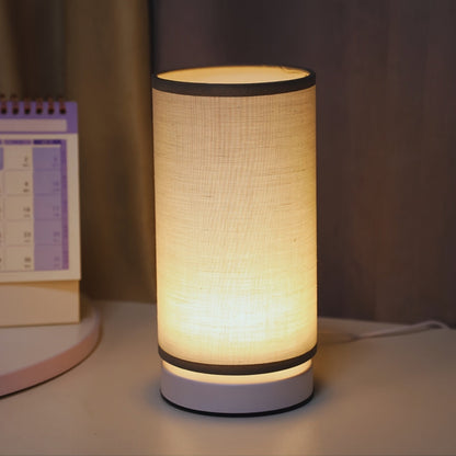 Bright USB Desk Lamp in Silver Cylinder Base