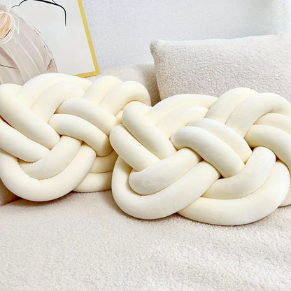 Soft Plush Pillow Set with 2 Decorative Cushions