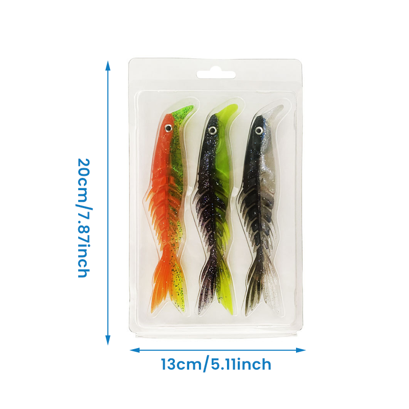 Flexible Segmented Rubber Fish Toy