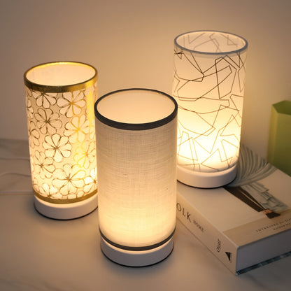 Bright USB Desk Lamp in Silver Cylinder Base