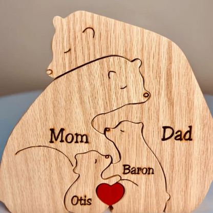 Customised Teddy Bear Family Figurine
