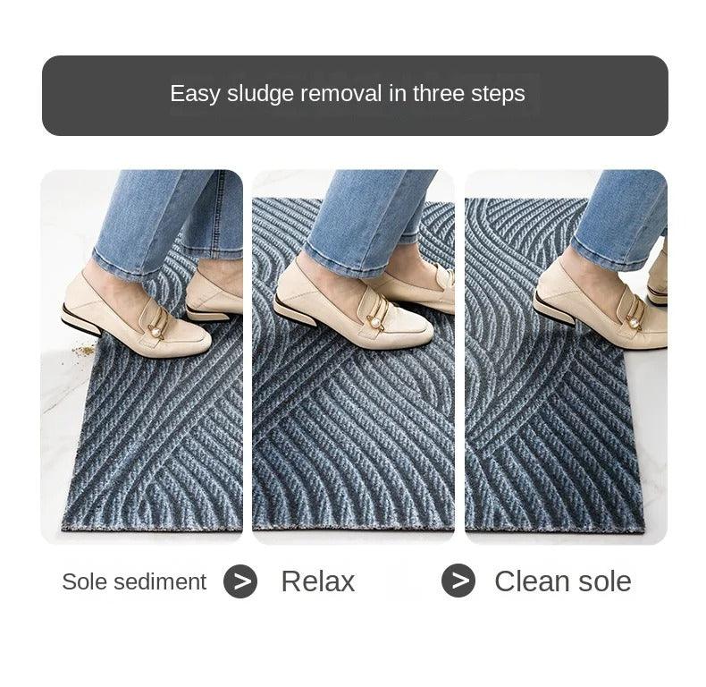 Premium PVC Entrance Mat with Non Slip & Dirt Trapper - Befez