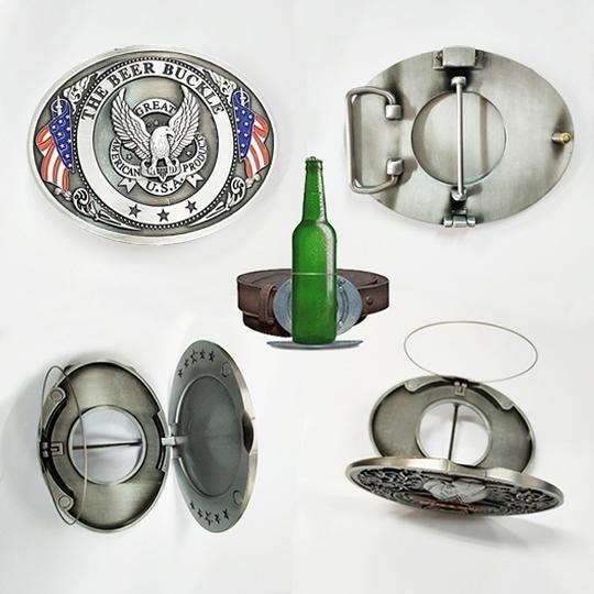 Fun Beer Bottle Belt Buckle